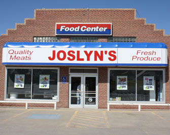 Fresh produce, deli items, the best frozen foods, low fat dairy products, and health and beauty products are all available at Joslynâs Food Center